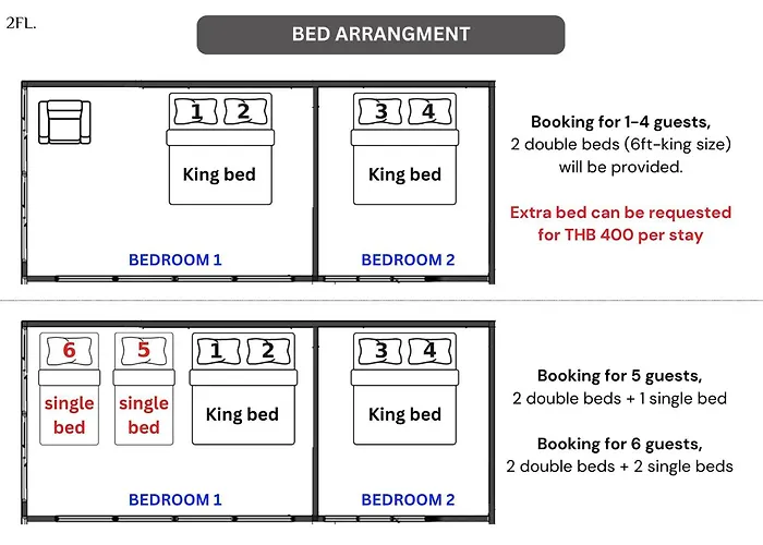 公寓 Velin Khaosan - 2nd Floor With 2bedrooms 曼谷
